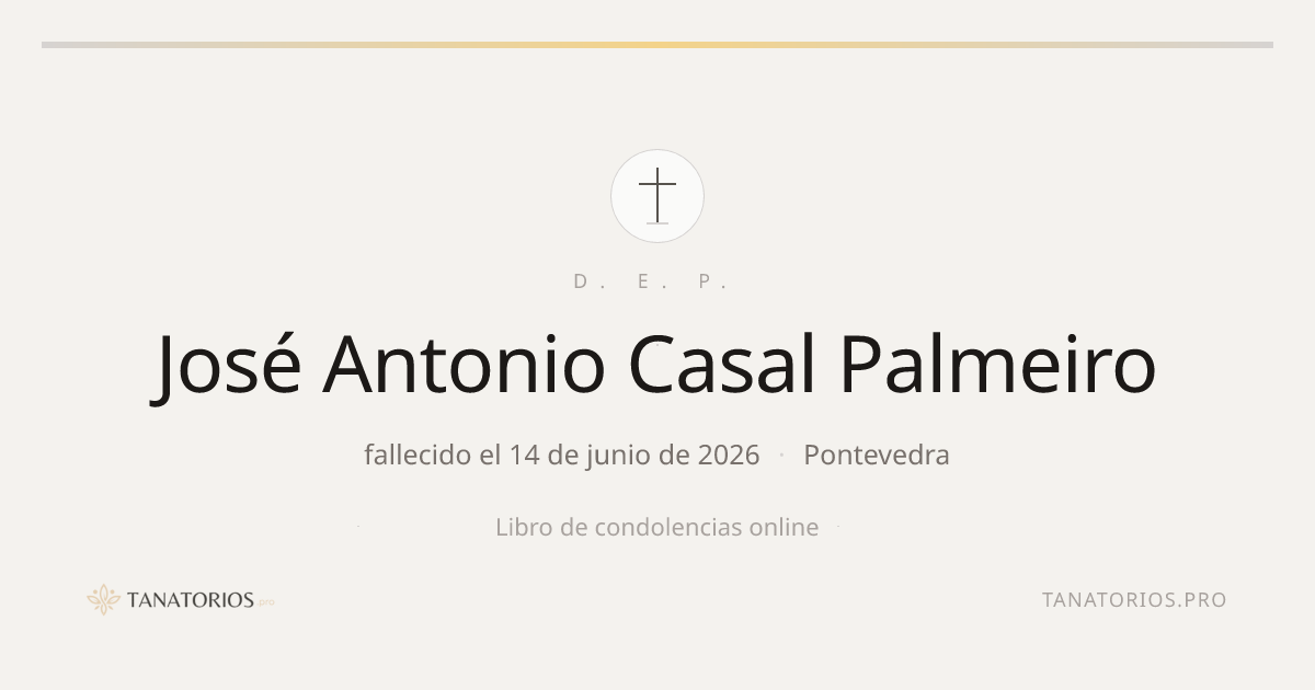 Memorial de José Antonio Casal Palmeiro