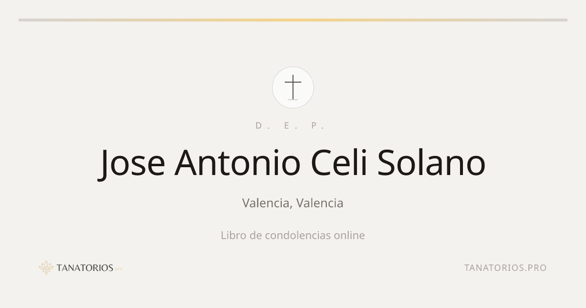 Memorial de Jose Antonio Celi Solano