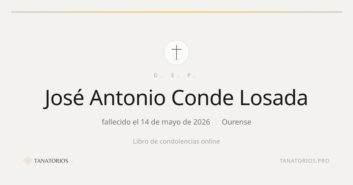 Memorial de José Antonio Conde Losada