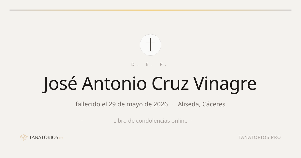 Memorial de José Antonio Cruz Vinagre