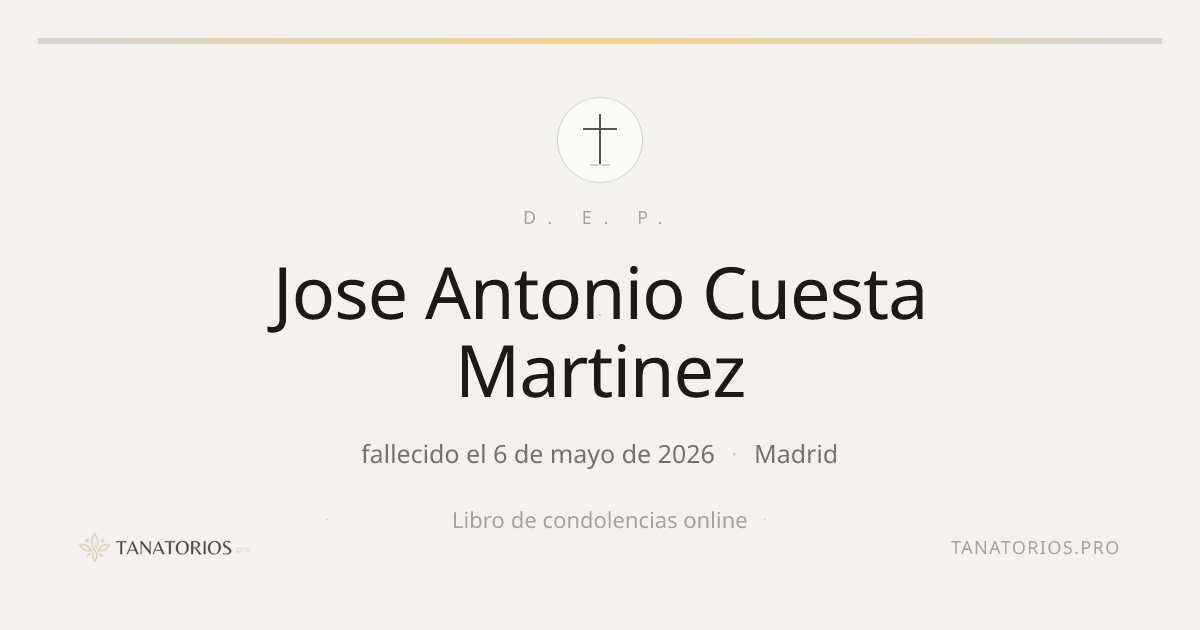 Memorial de Jose Antonio Cuesta Martinez