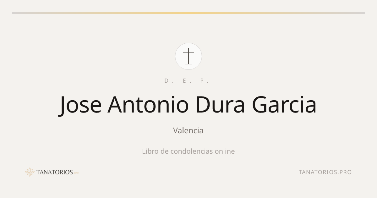 Memorial de Jose Antonio Dura Garcia