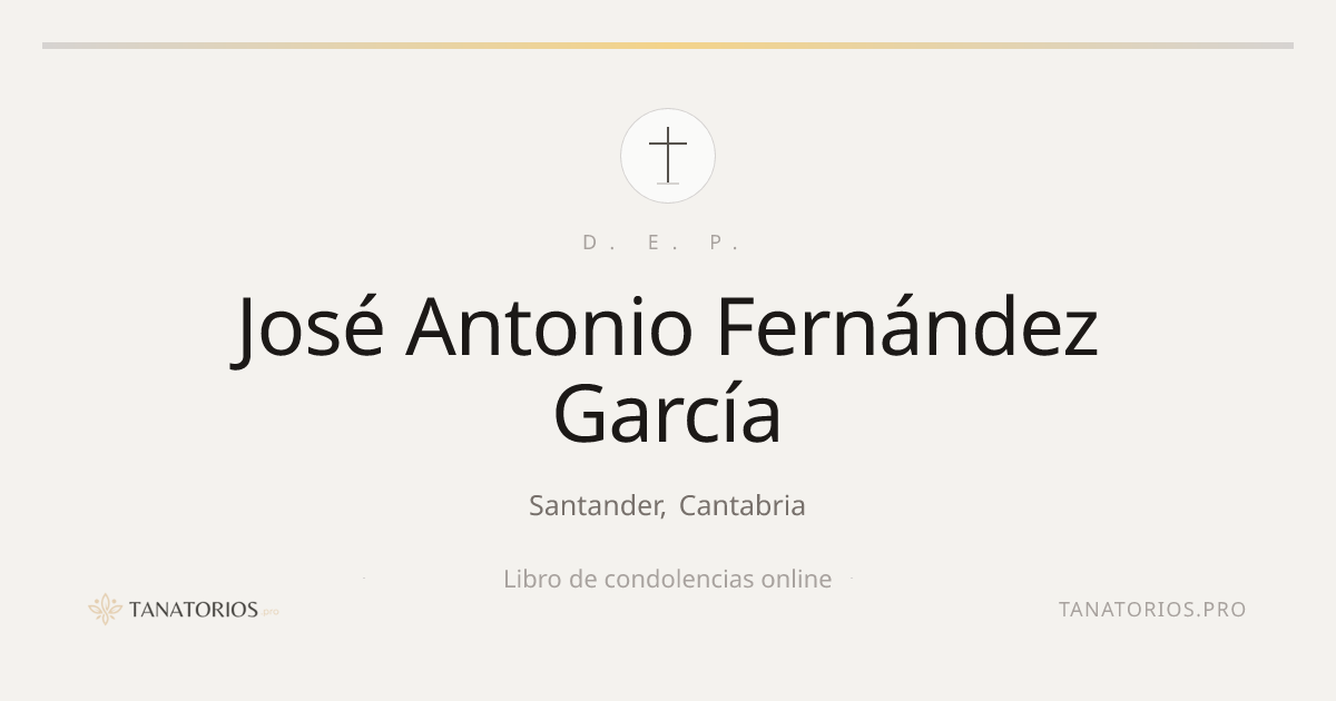 Memorial de José Antonio Fernández García