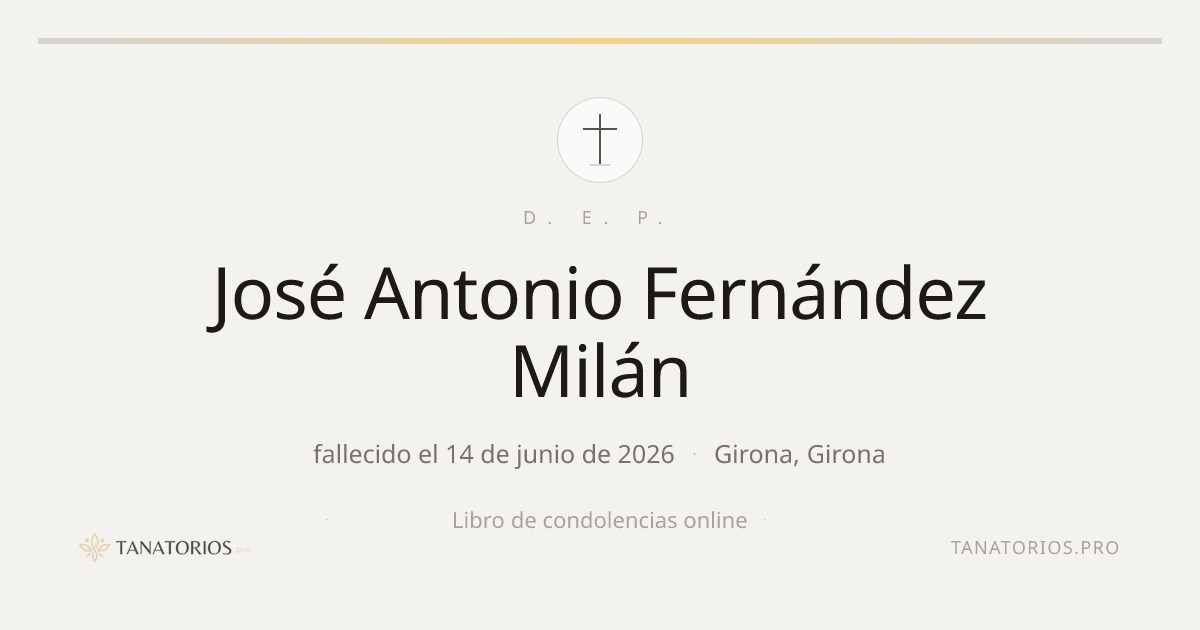 Memorial de José Antonio Fernández Milán