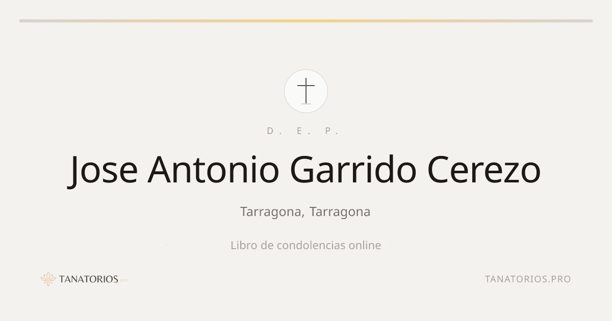 Memorial de Jose Antonio Garrido Cerezo