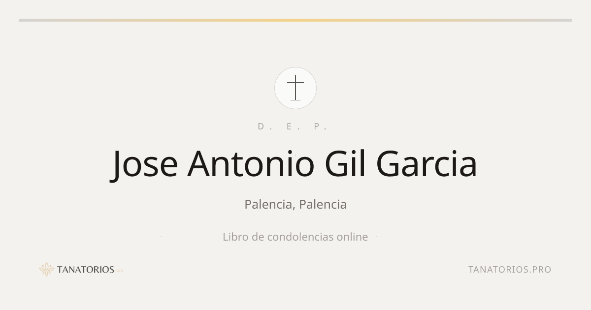 Memorial de Jose Antonio Gil Garcia