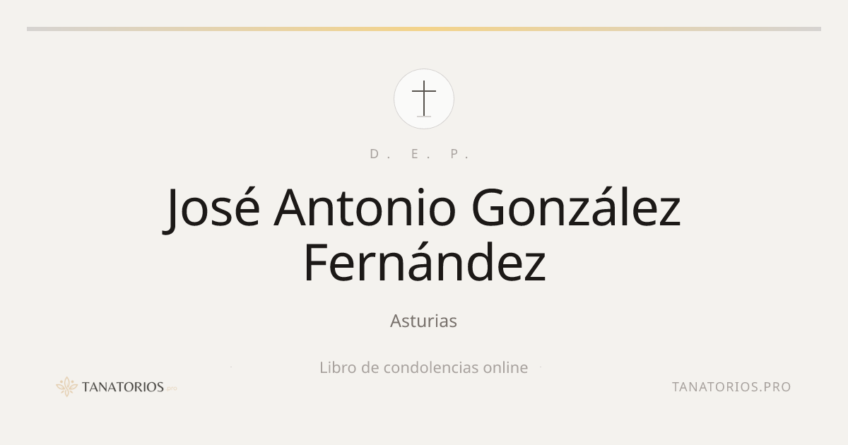 Memorial de José Antonio González Fernández