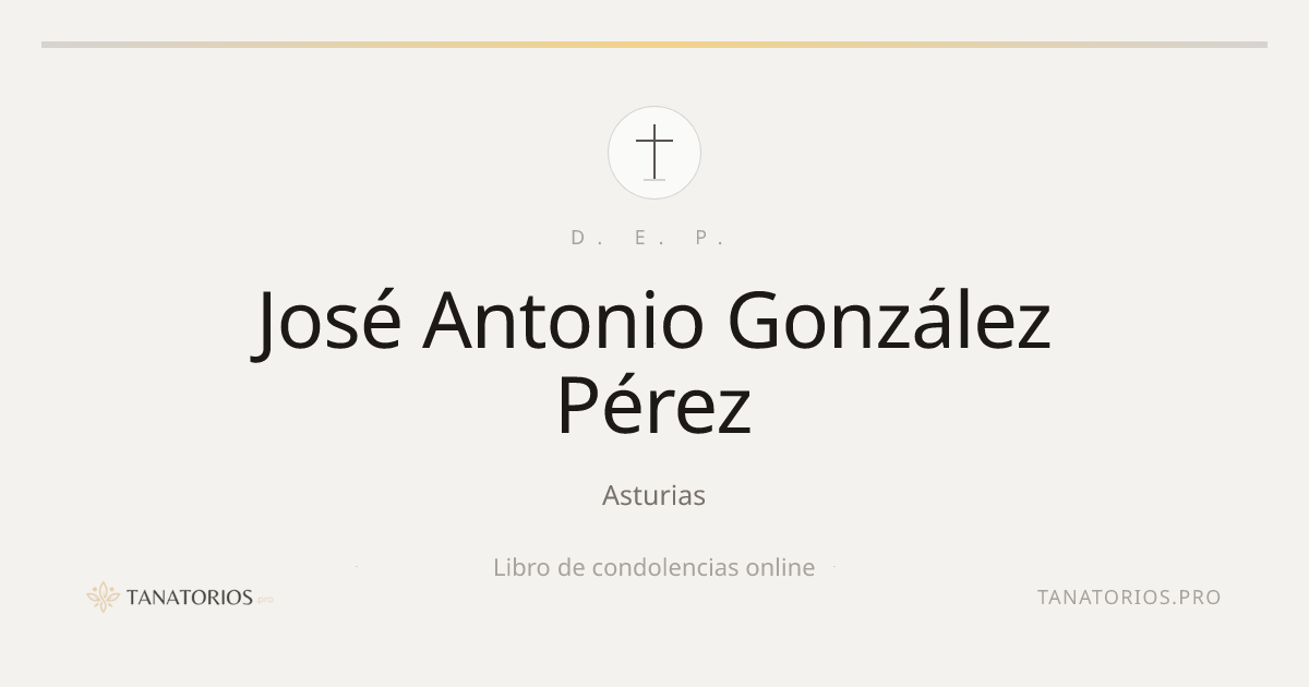 Memorial de José Antonio González Pérez