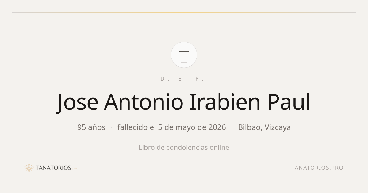 Memorial de Jose Antonio Irabien Paul
