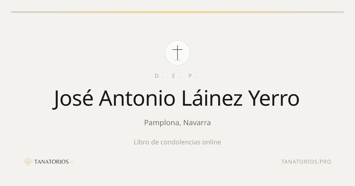 Memorial de José Antonio Láinez Yerro
