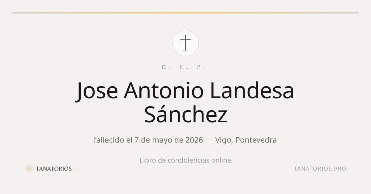Memorial de Jose Antonio Landesa Sánchez