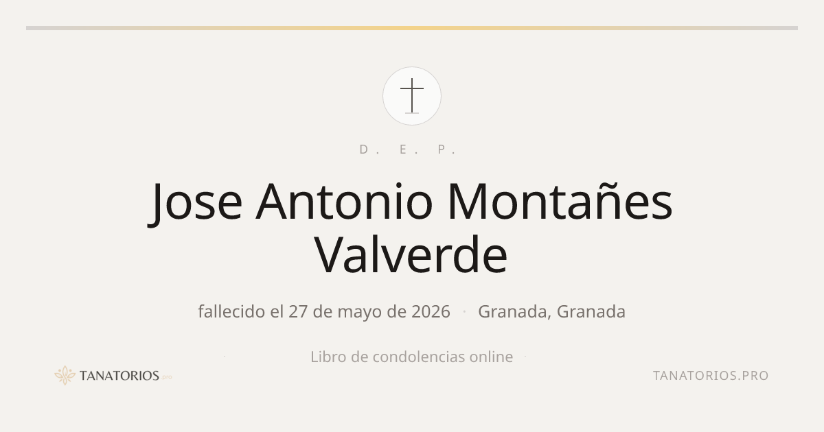 Memorial de Jose Antonio Montañes Valverde