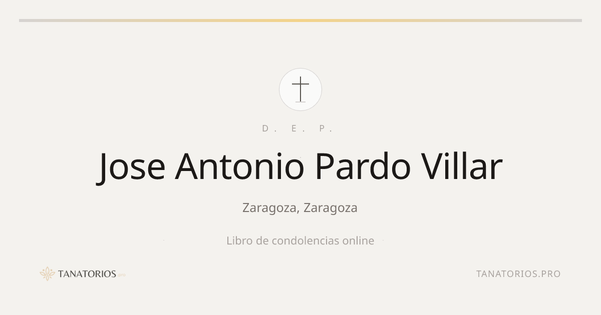 Memorial de Jose Antonio Pardo Villar