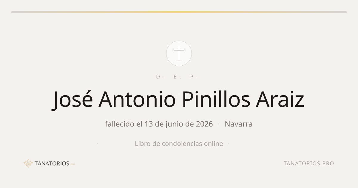 Memorial de José Antonio  Pinillos Araiz