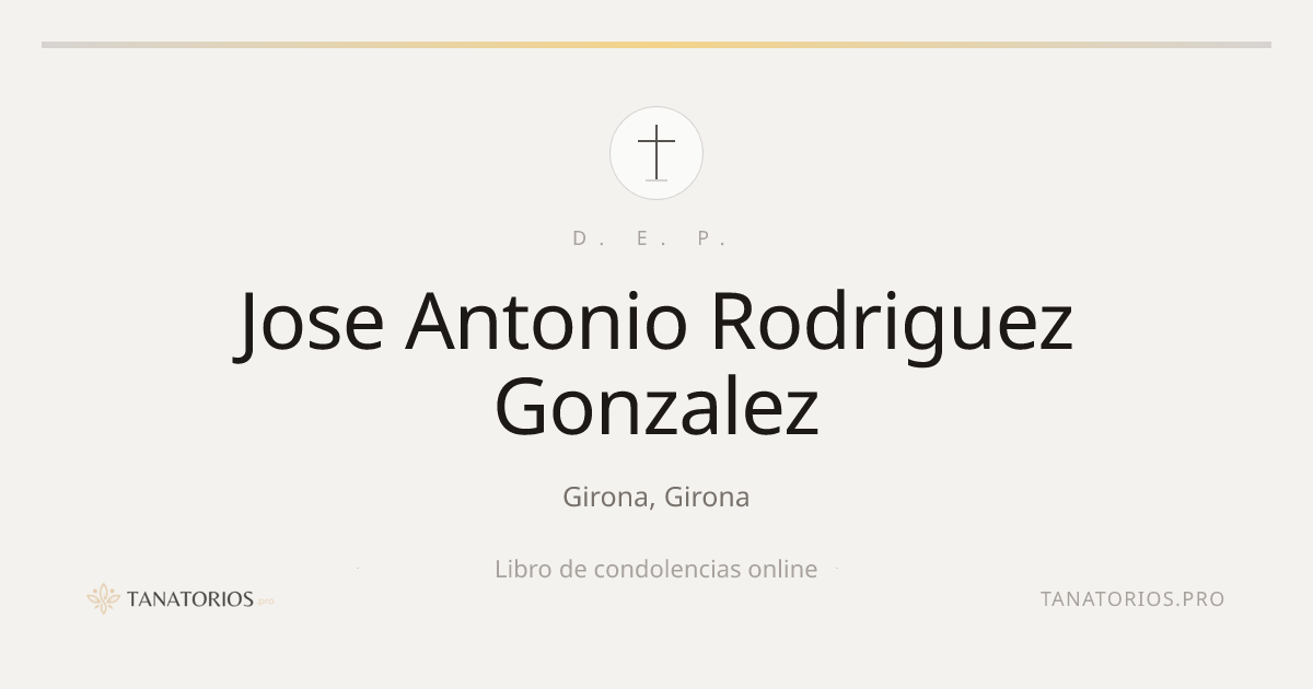 Memorial de Jose Antonio Rodriguez Gonzalez