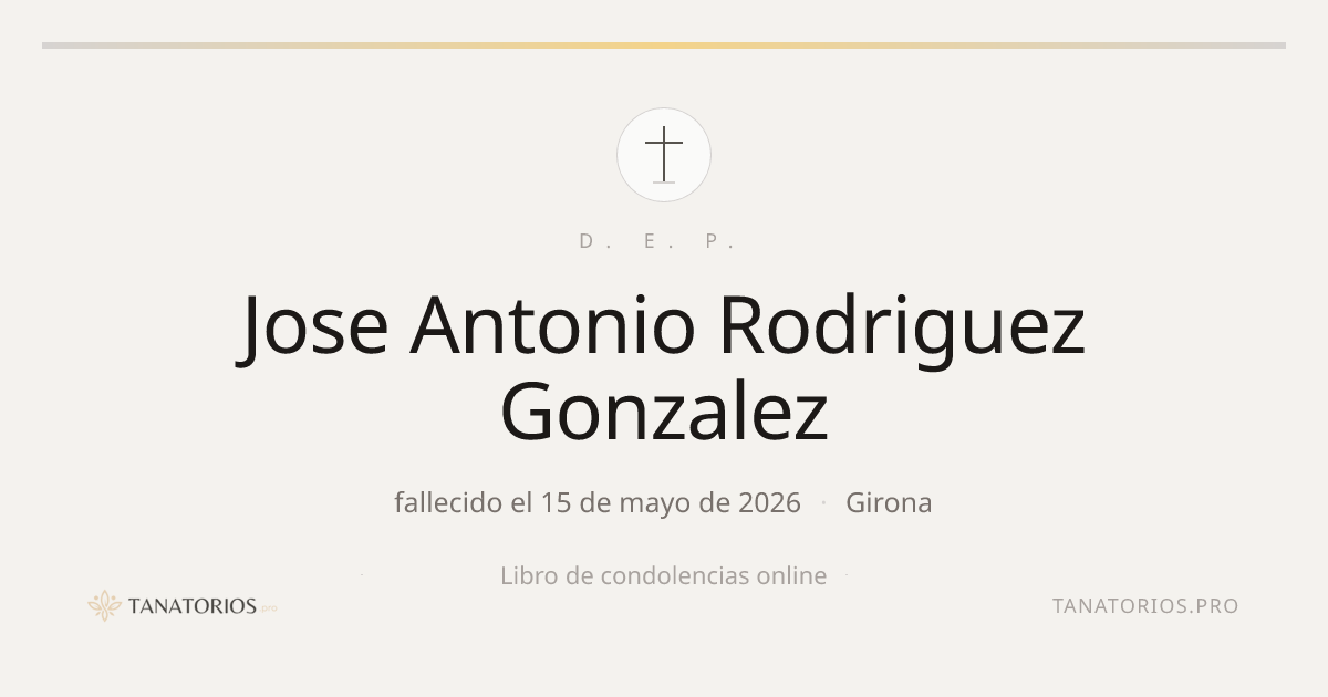 Memorial de Jose Antonio Rodriguez Gonzalez