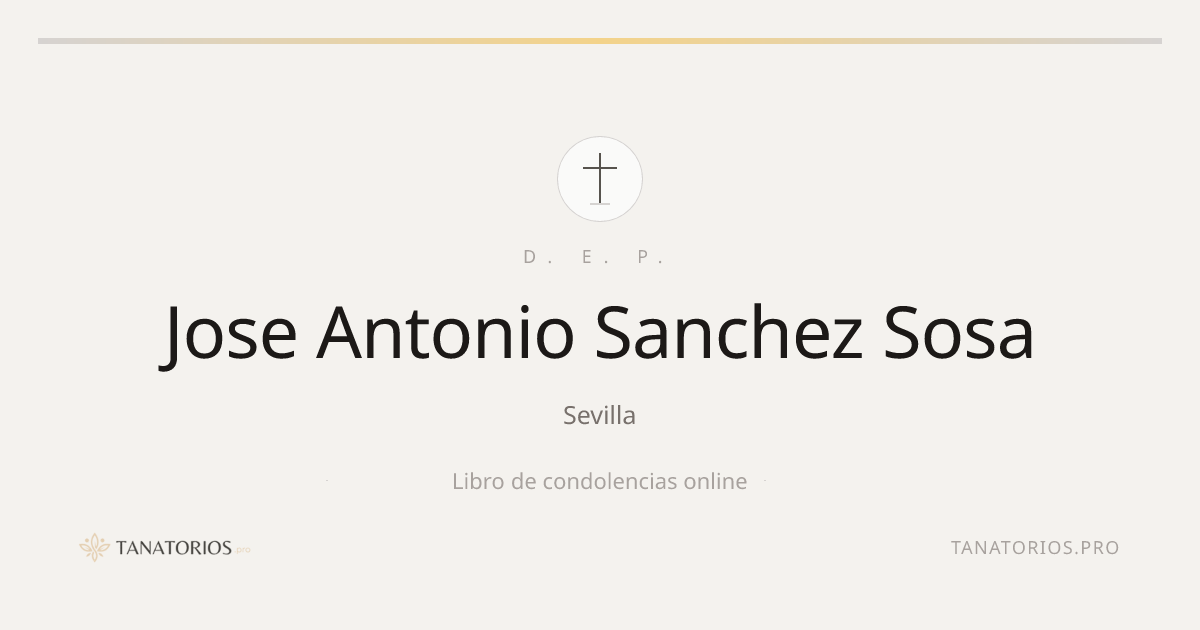 Memorial de Jose Antonio Sanchez Sosa