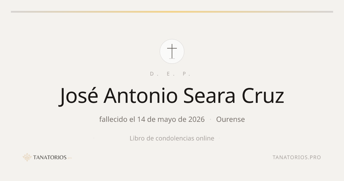 Memorial de José Antonio Seara Cruz