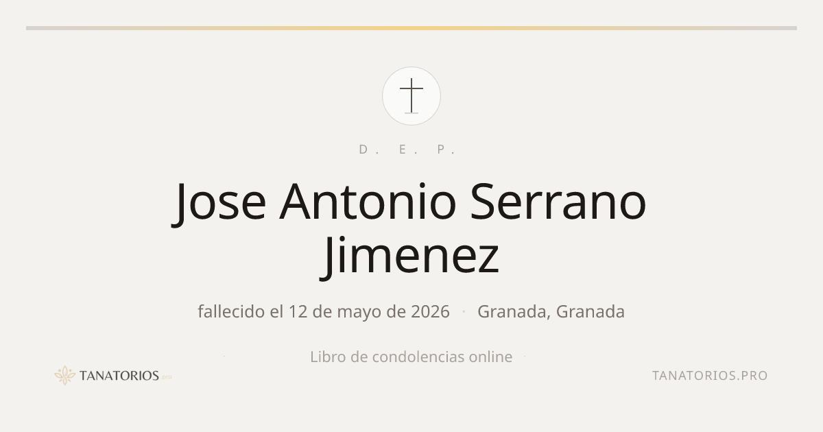 Memorial de Jose Antonio Serrano Jimenez