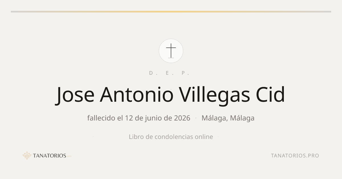 Memorial de Jose Antonio Villegas Cid