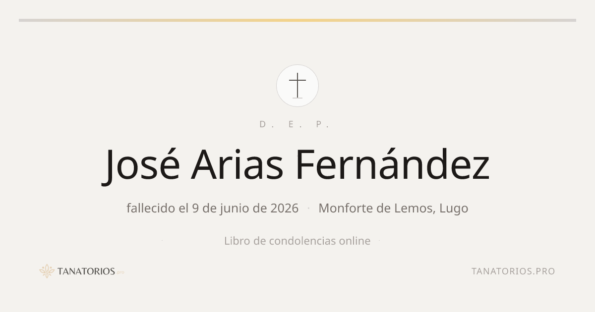 Memorial de José Arias Fernández
