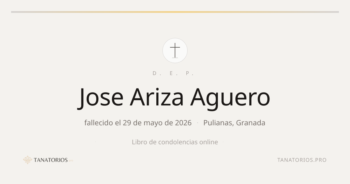 Memorial de Jose Ariza Aguero