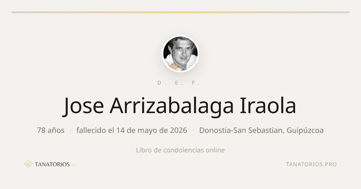 Memorial de Jose Arrizabalaga Iraola