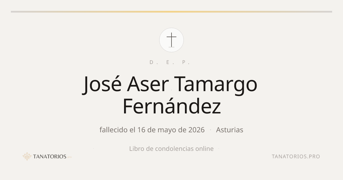 Memorial de José Aser Tamargo Fernández