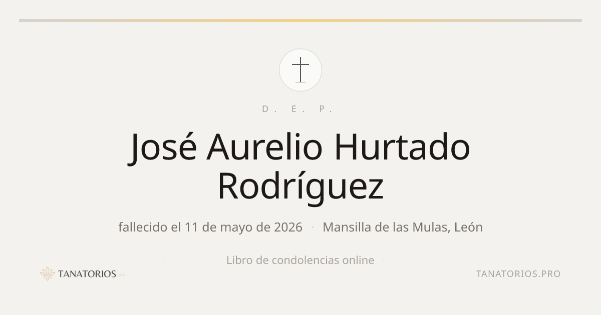 Memorial de José Aurelio Hurtado Rodríguez