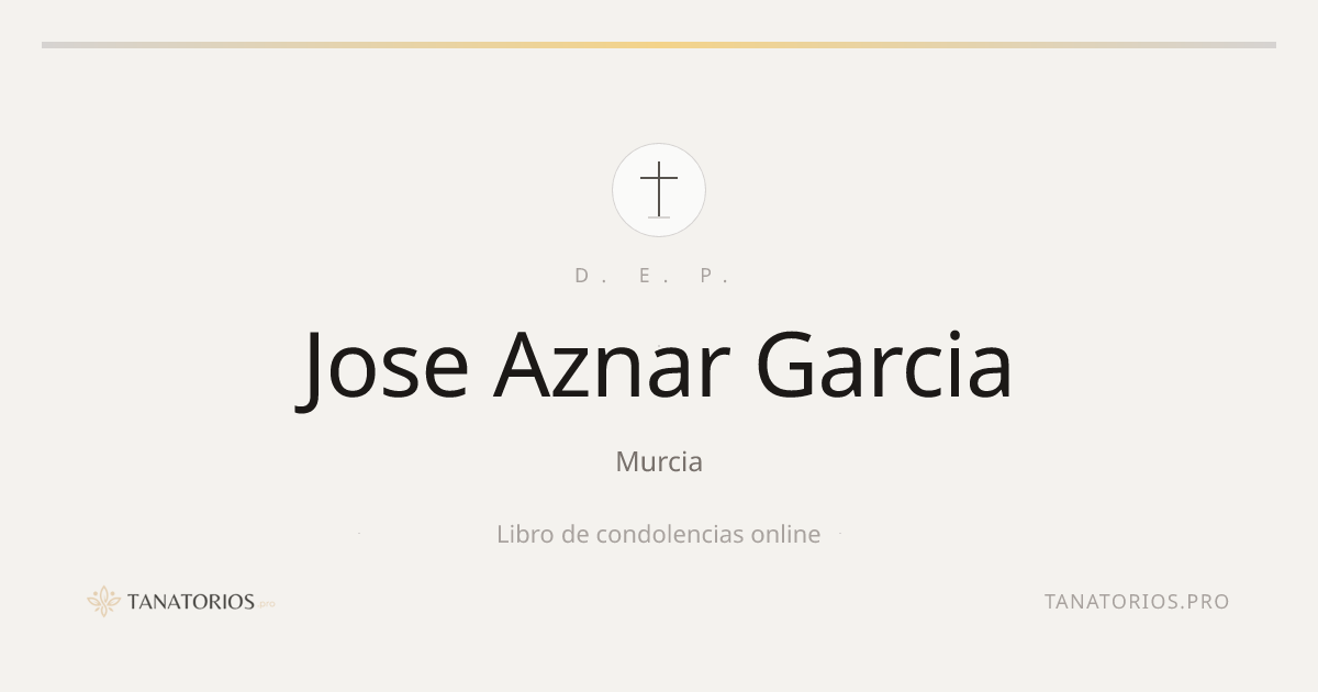 Memorial de Jose Aznar Garcia