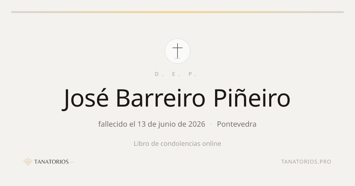 Memorial de José Barreiro Piñeiro
