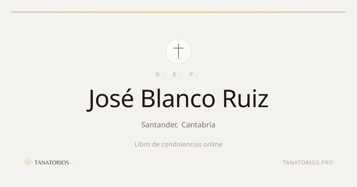 Memorial de José Blanco Ruiz