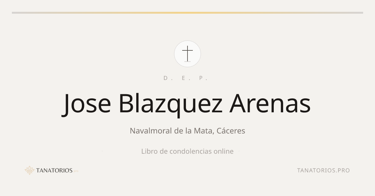 Memorial de Jose Blazquez Arenas