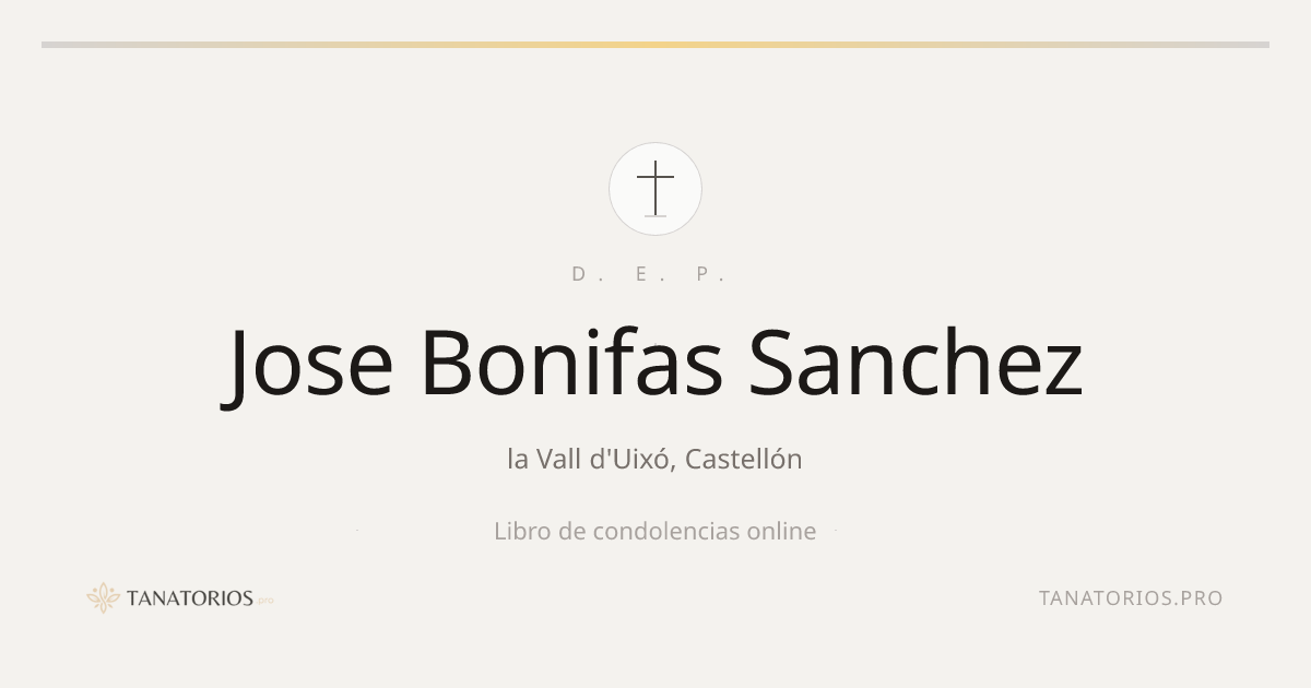 Memorial de Jose Bonifas Sanchez