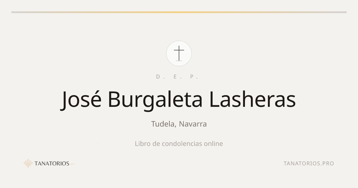 Memorial de José Burgaleta Lasheras