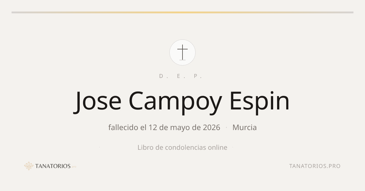 Memorial de Jose Campoy Espin