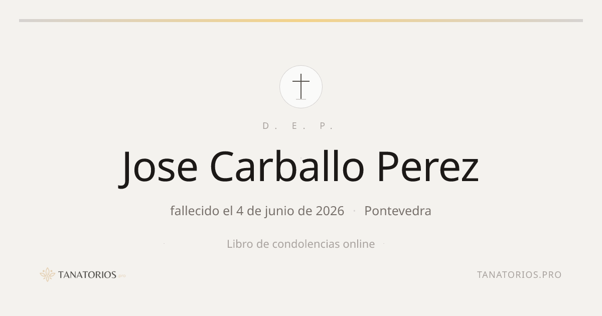 Memorial de Jose Carballo Perez
