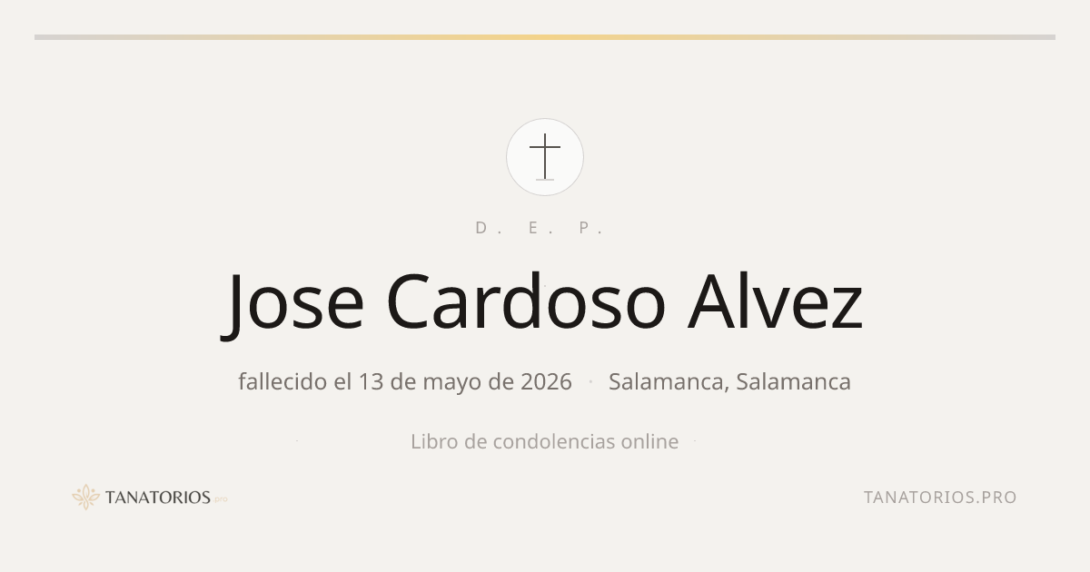 Memorial de Jose Cardoso Alvez