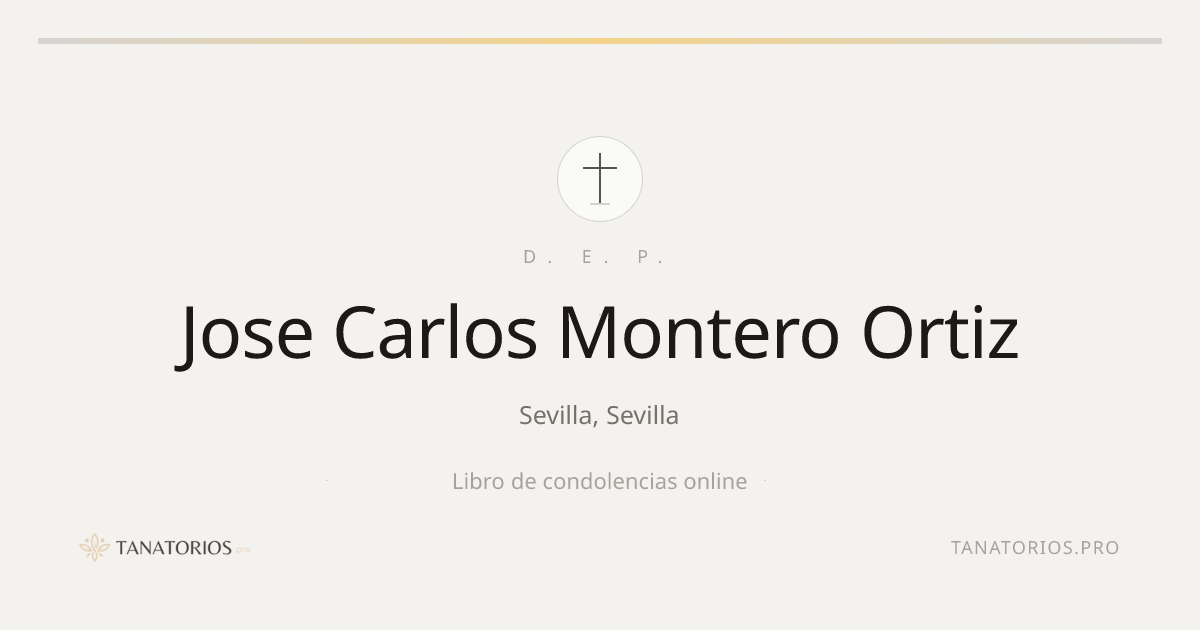 Memorial de Jose Carlos Montero Ortiz