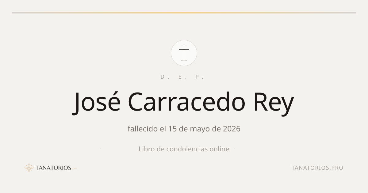 Memorial de José Carracedo Rey