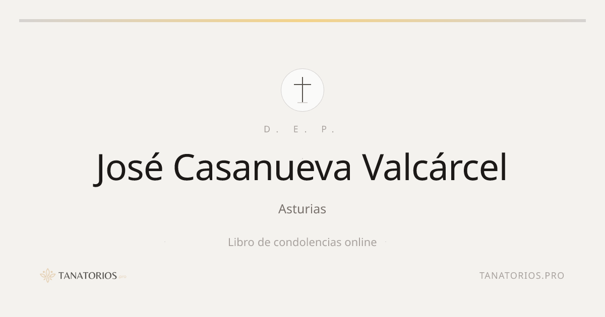 Memorial de José Casanueva Valcárcel