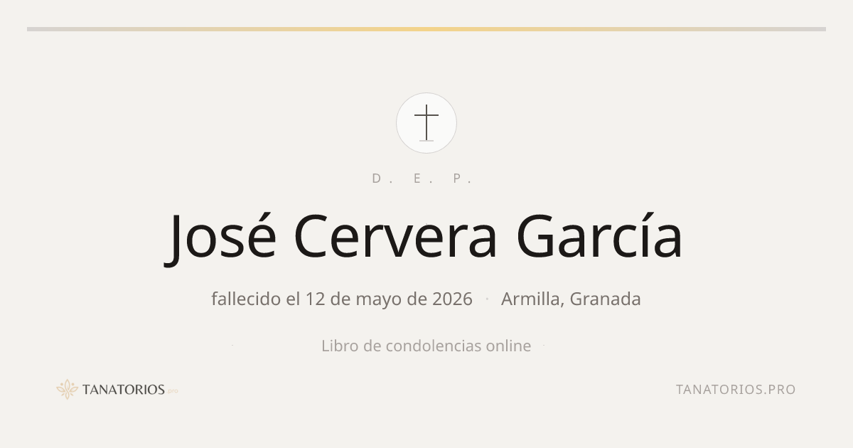 Memorial de José Cervera García