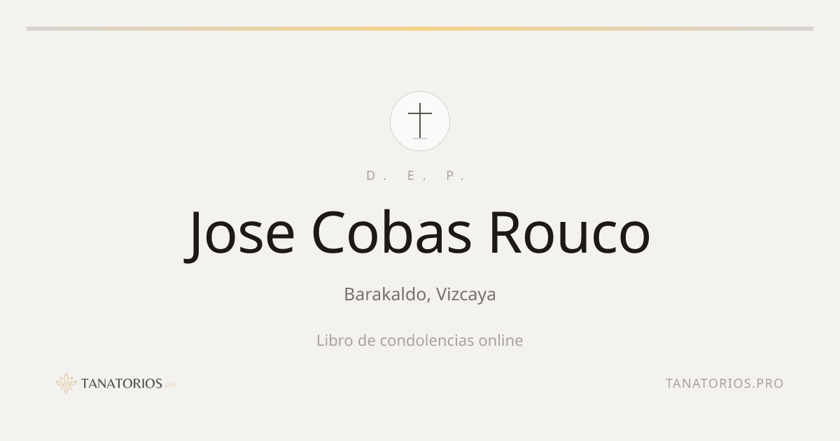 Memorial de Jose Cobas Rouco
