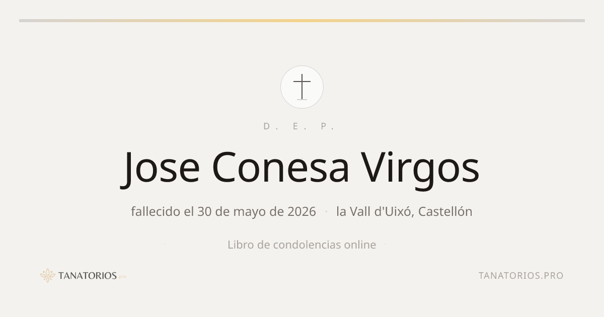 Memorial de Jose Conesa Virgos