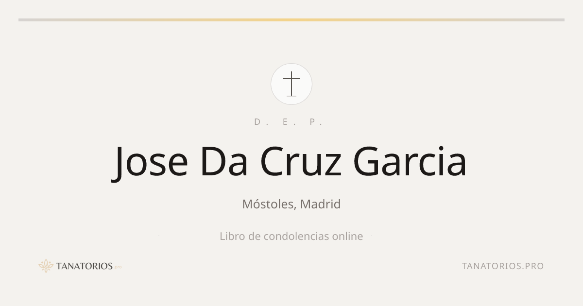 Memorial de Jose Da Cruz Garcia
