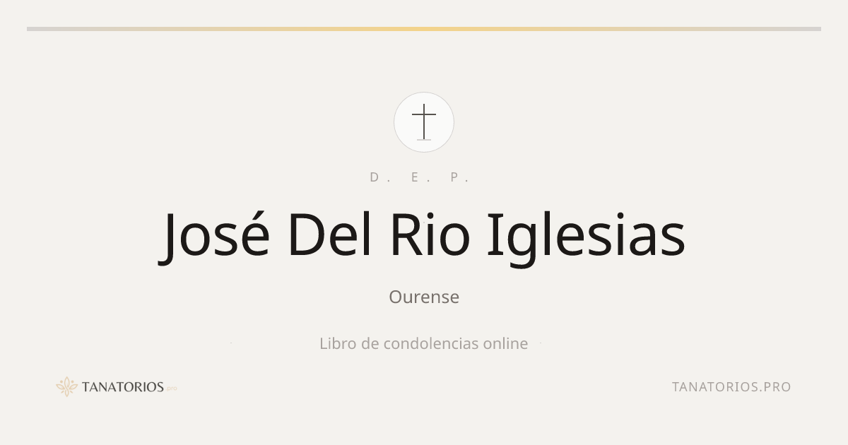Memorial de José Del Rio Iglesias