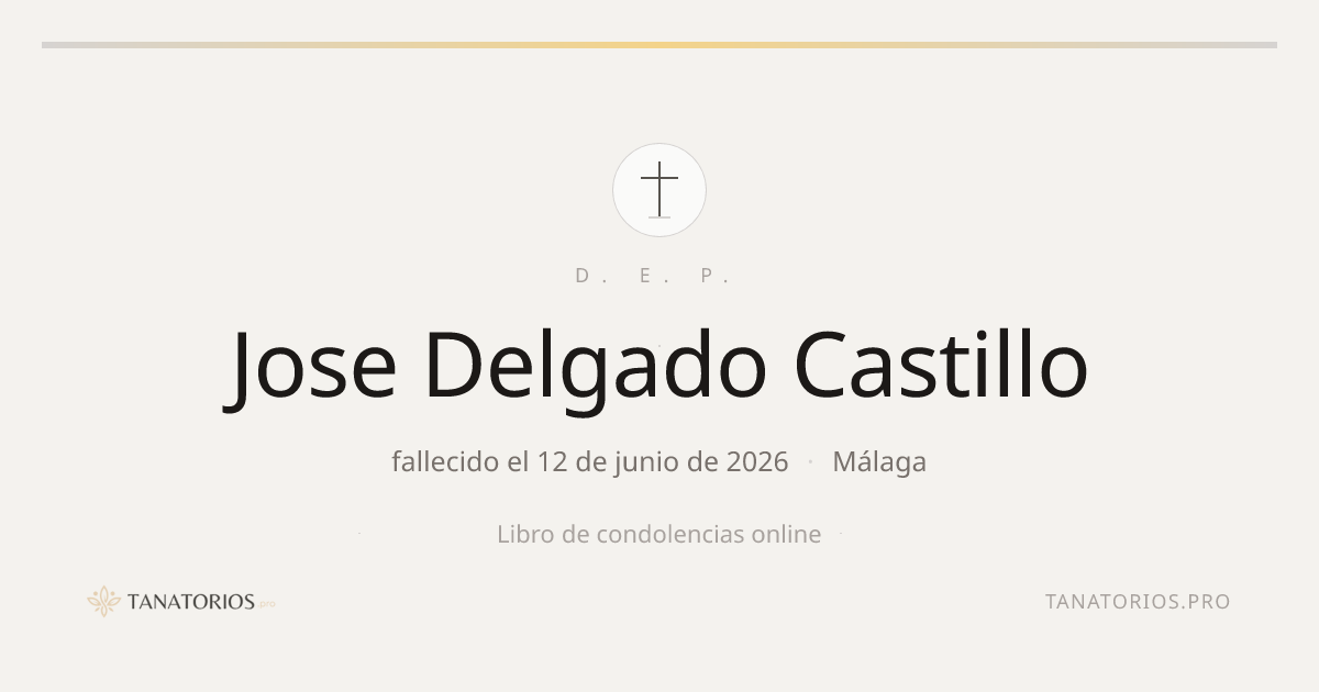 Memorial de Jose Delgado Castillo