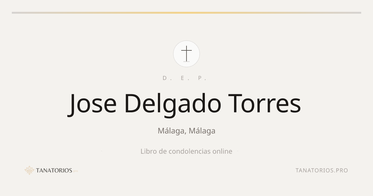 Memorial de Jose Delgado Torres