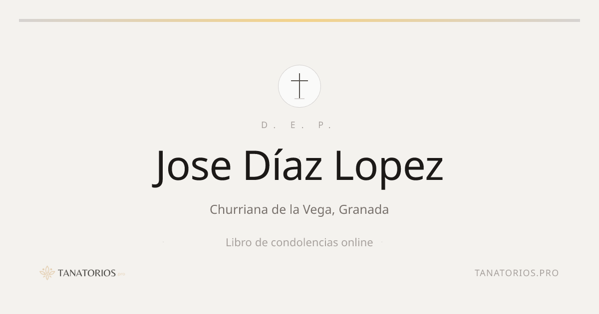 Memorial de Jose Díaz Lopez
