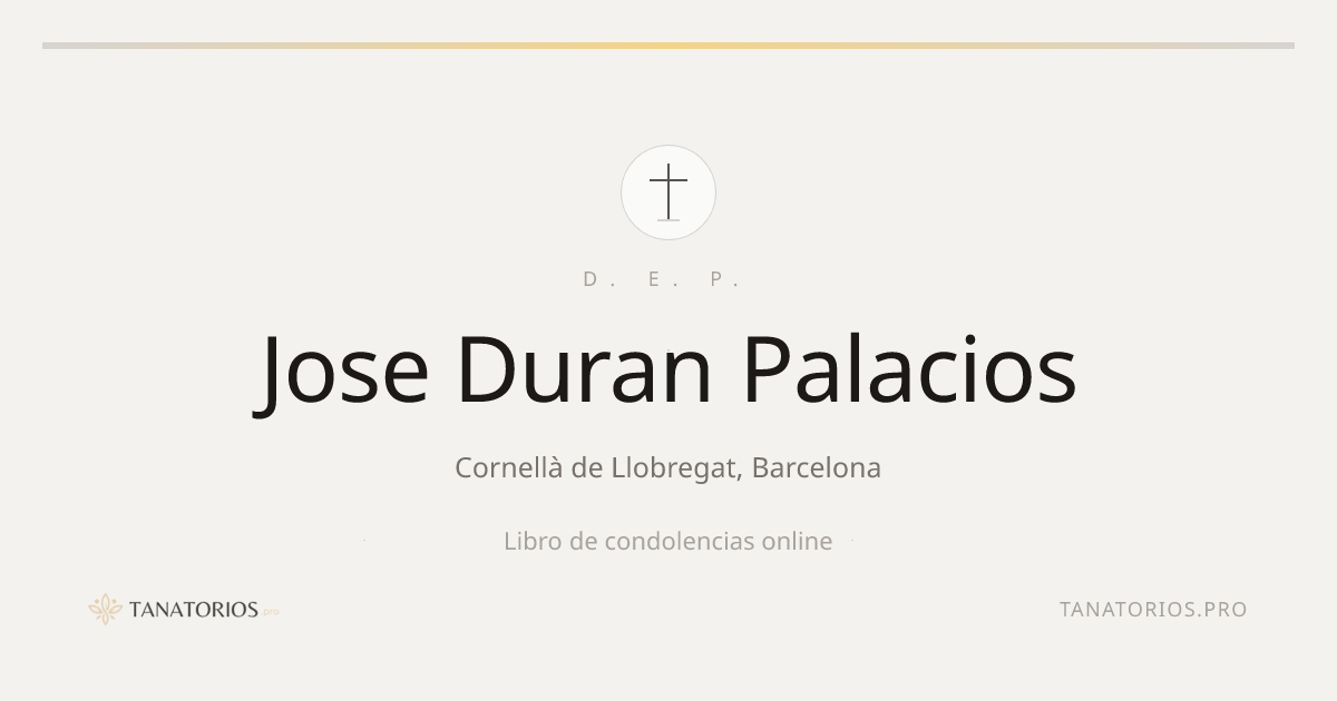 Memorial de Jose Duran Palacios